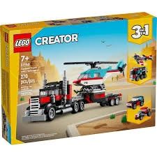 LEGO FLATBED TRUCK WITH HELICOPTER 31146