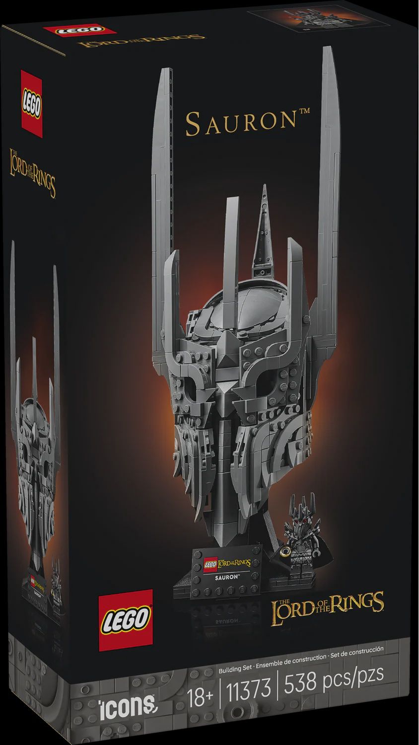 LEGO ICONS THE LORD OF THE RINGS SAURON'S HELMET 11373