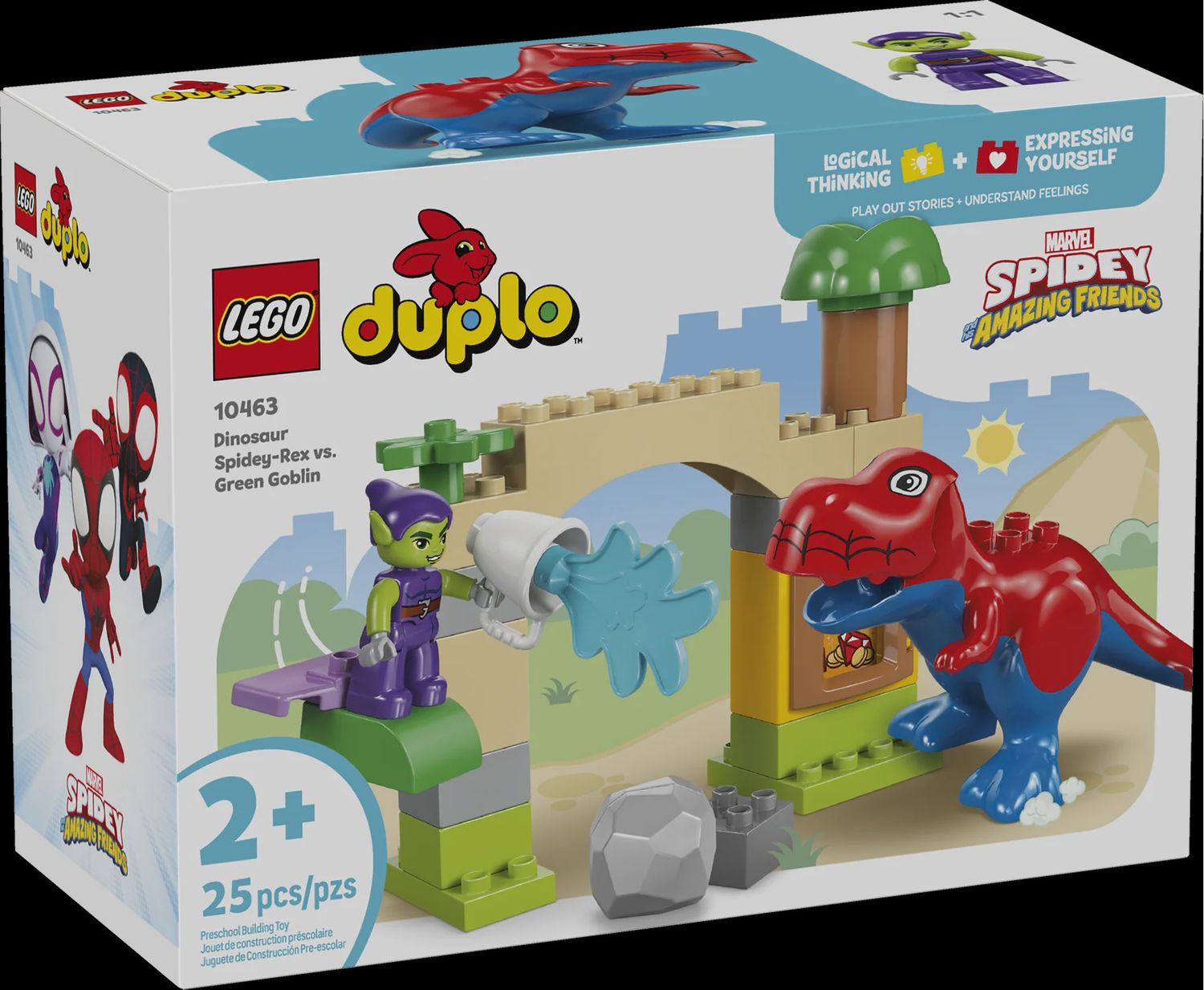LEGO DUPLO DINOSAUR SPIDEY-REX VS GREEN GOBLIN 10463