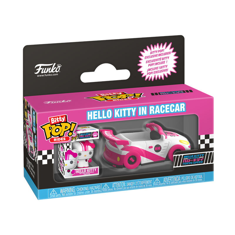 FUNKO POP! BITTY POP RIDE SANRIO RACECAR W/ HELLO KITTY