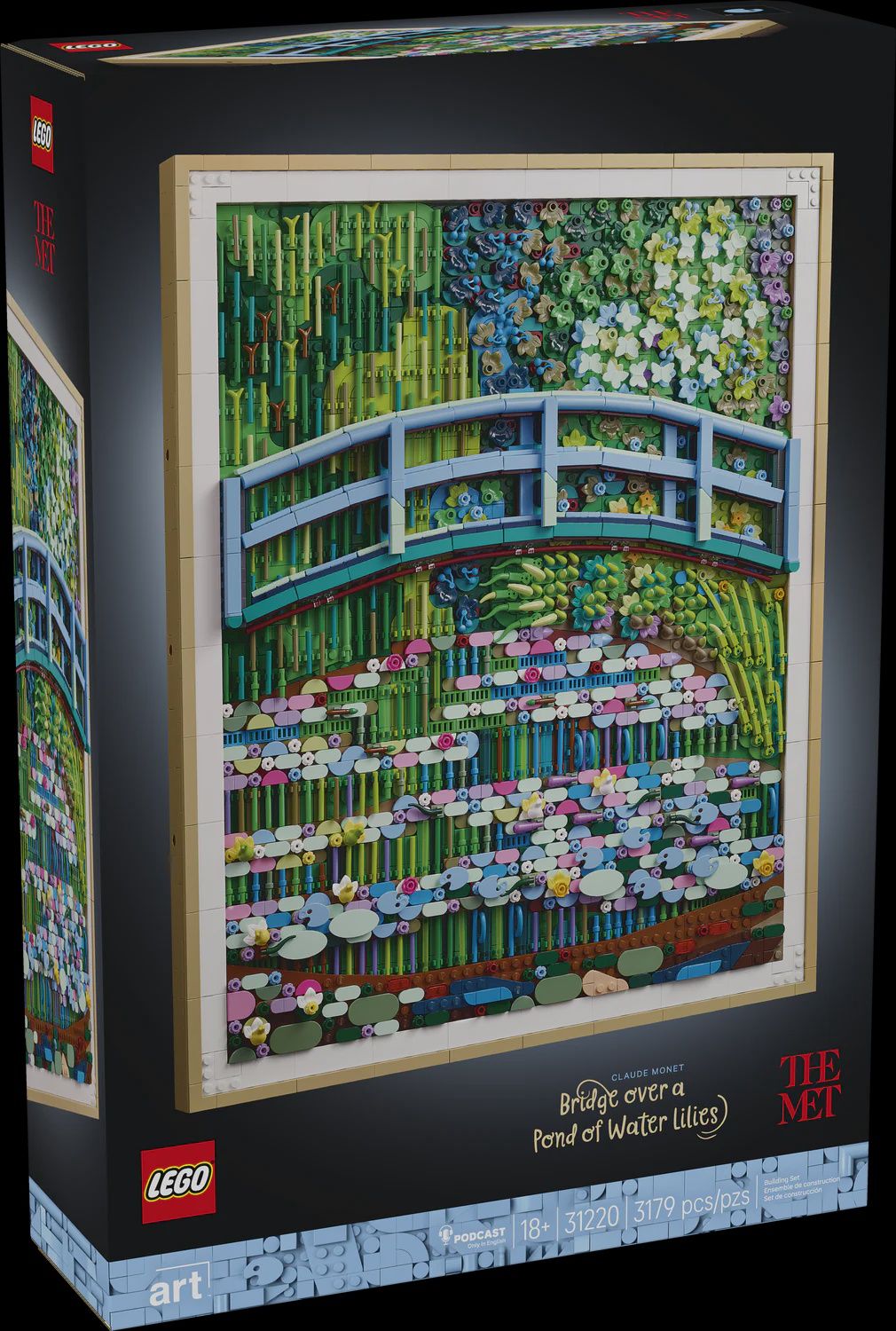 LEGO CLAUDE MONET BRIDGE OVER A POND OF WATER LILIES 31220