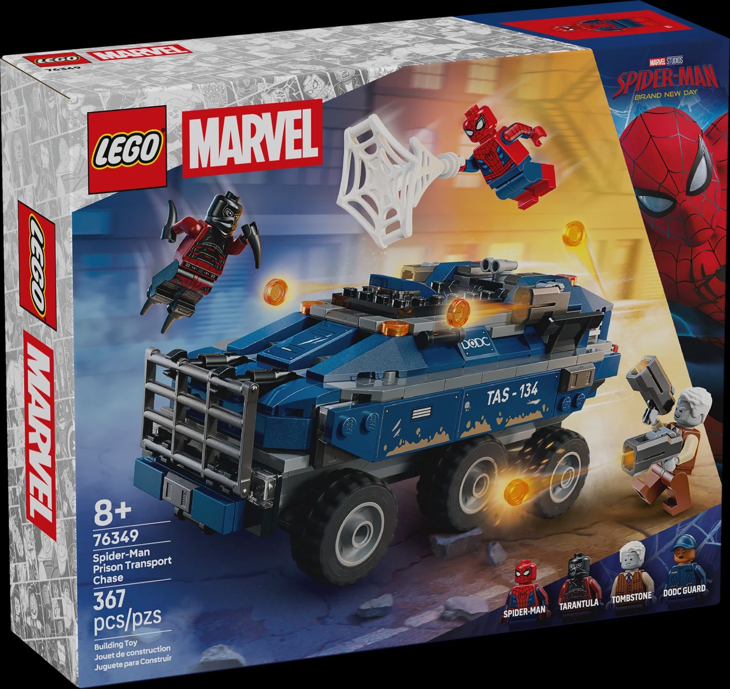 LEGO SPIDER-MAN PRISON TRANSPORT CHASE 76349