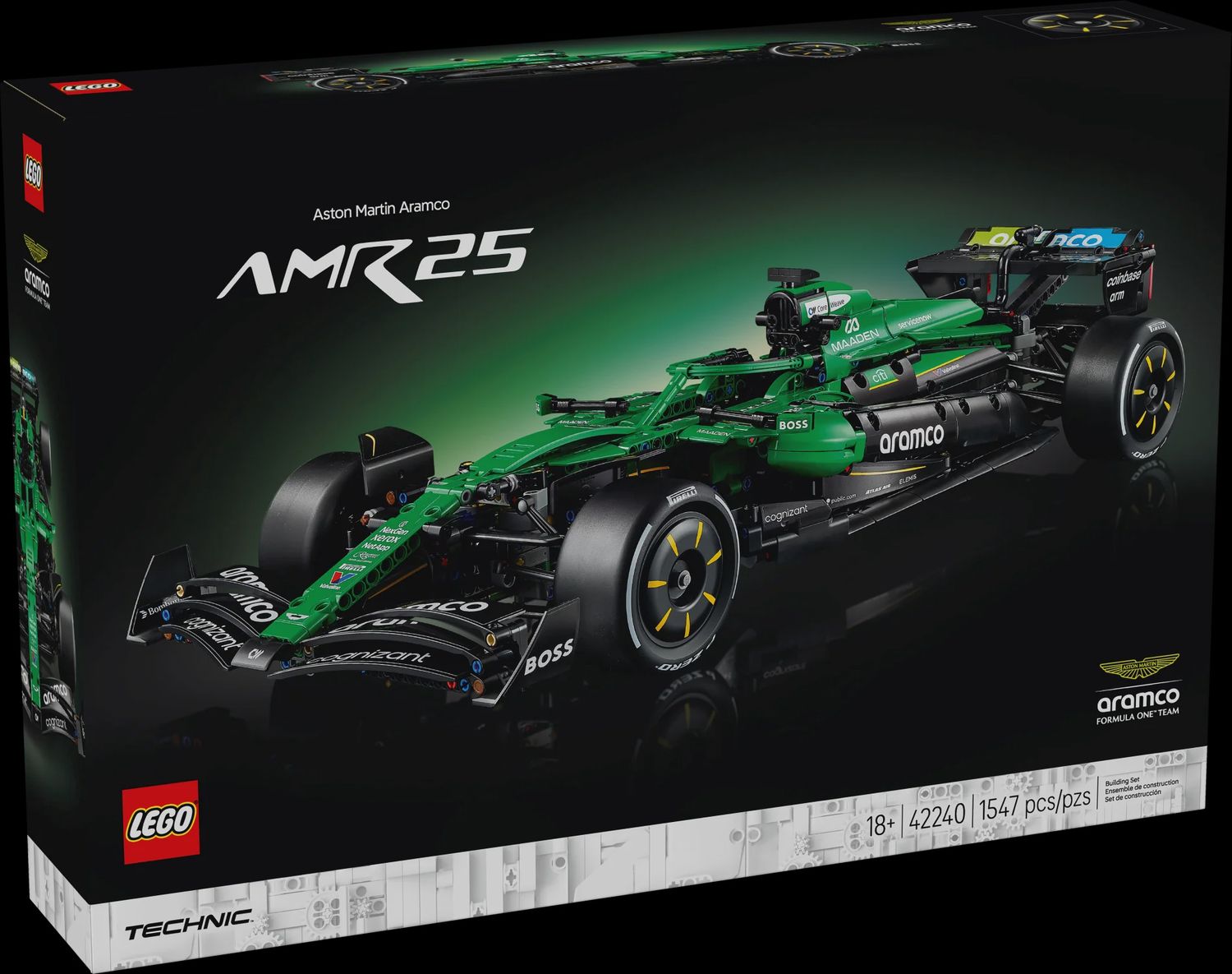 LEGO ASTON MARTIN ARAMCO AMR25 F1 CAR 42240