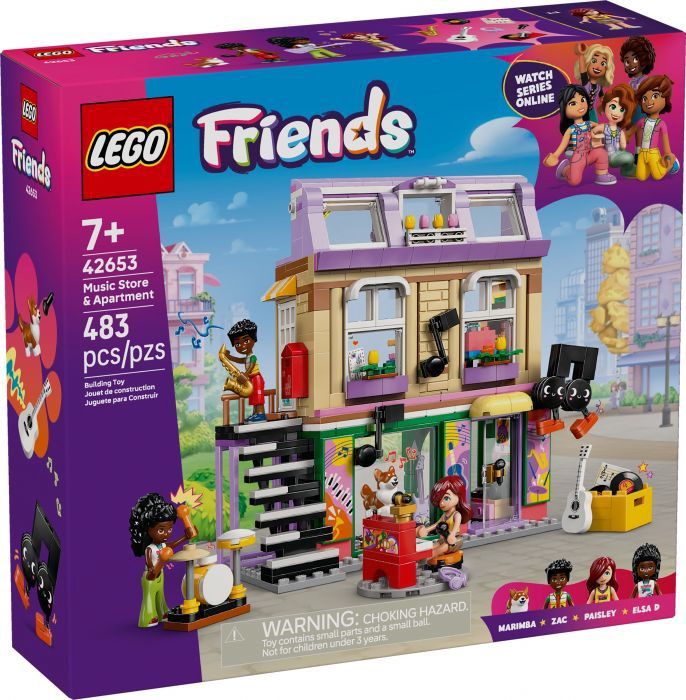 LEGO FRIENDS MUSIC STORE &amp; APARTMENT 42653