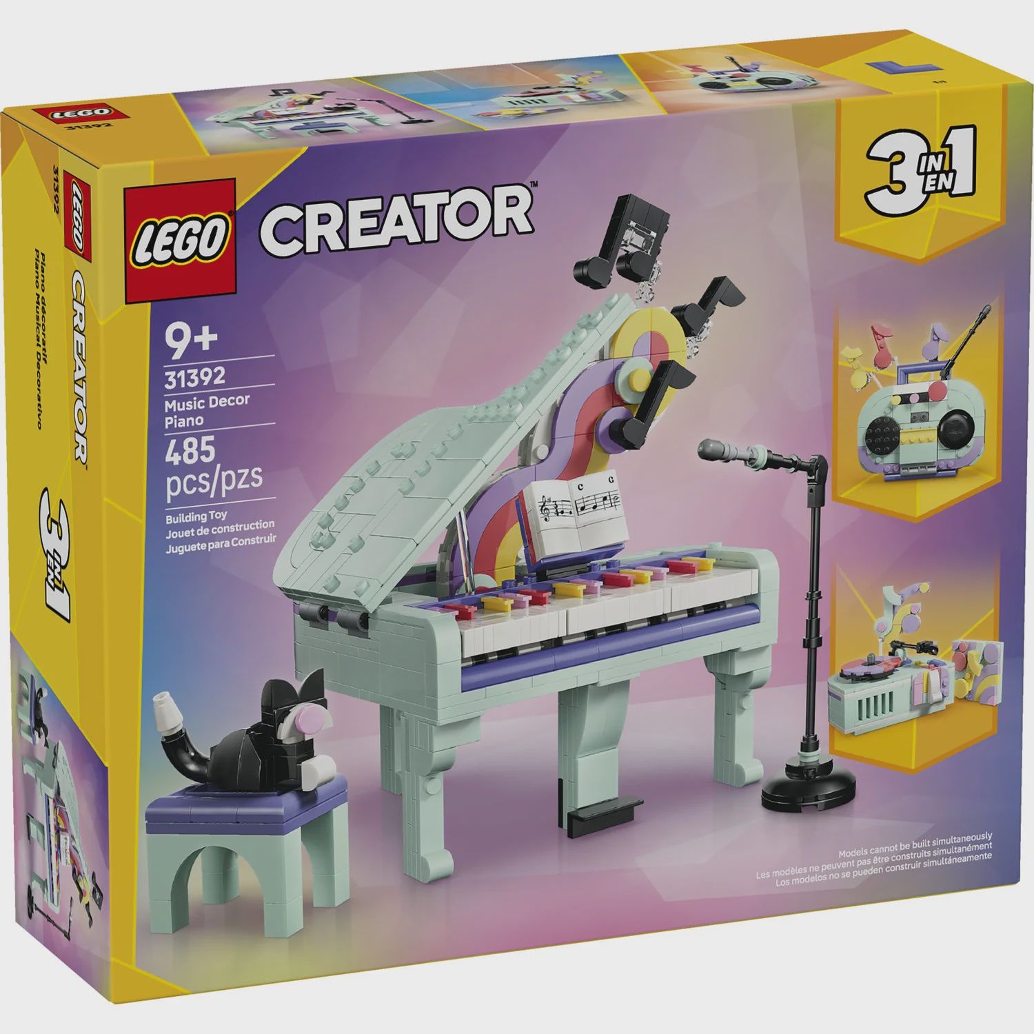 MUSIC DECOR PIANO WITH CAT 31392