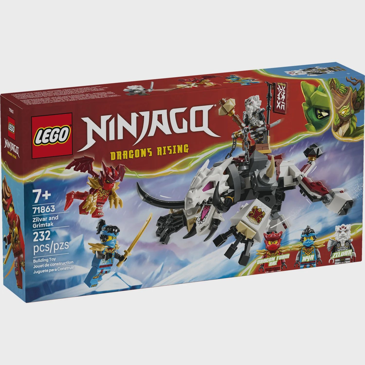LEGO ZILVAR AND GRIMTAK THE DRAGON BEAST 71863