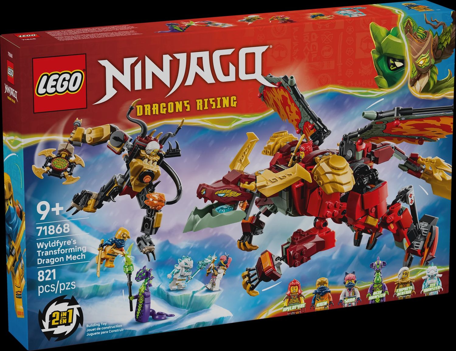 LEGO WYLDHYRE'S TRANSFORMING DRAGON MECH 71868