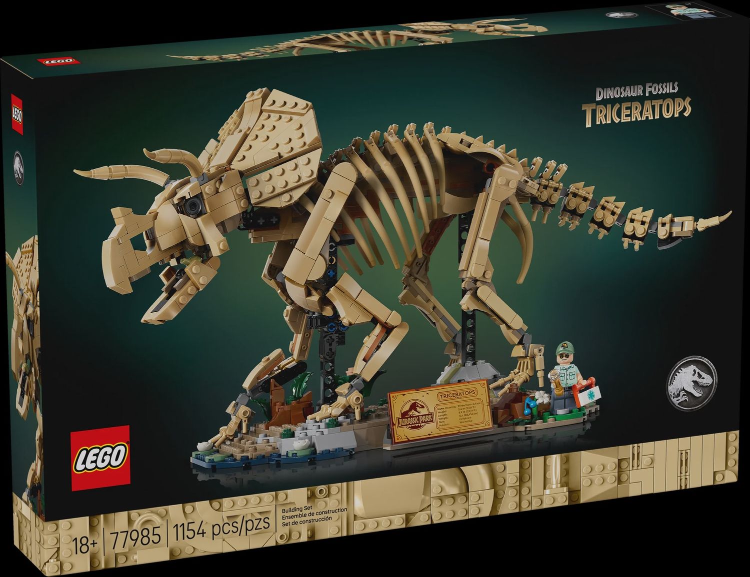 LEGO DINOSAUR FOSSILS TRICERATOPS 77985