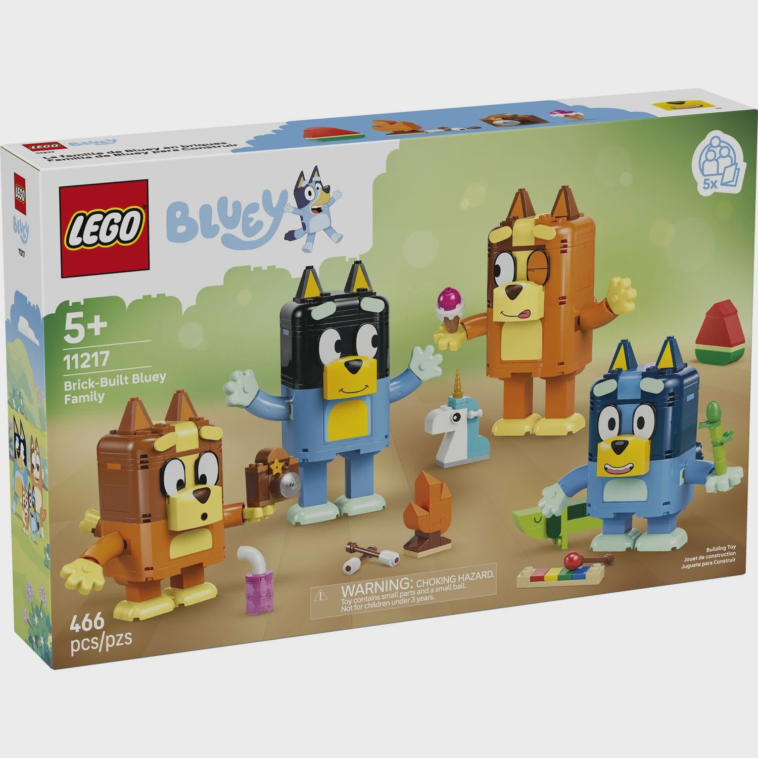 LEGO BRICK BUILT BLUEY FAMILY 11217