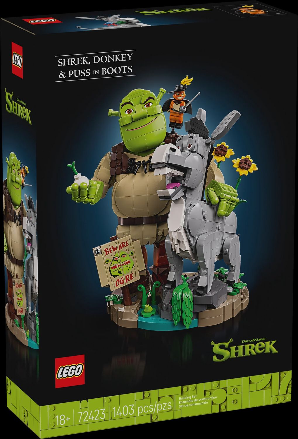LEGO SHREK, DONKEY &amp; PUSS IN BOOTS 72423