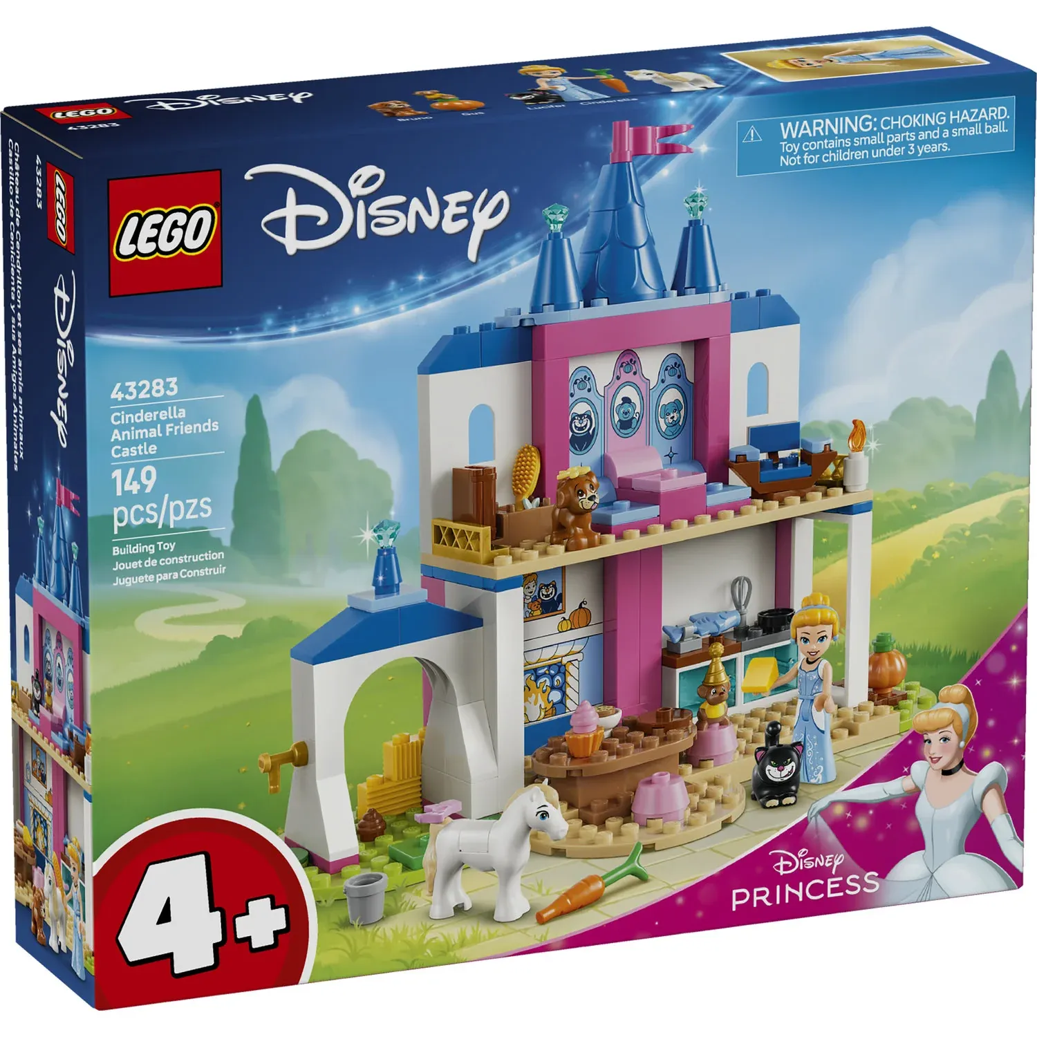 LEGO CINDERELLA ANIMAL FRIENDS CASTLE 43283