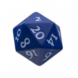 D20 Heavy Metal Dice Vivid Blue
