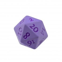 D20 Heavy Metal Dice Vivid Purple