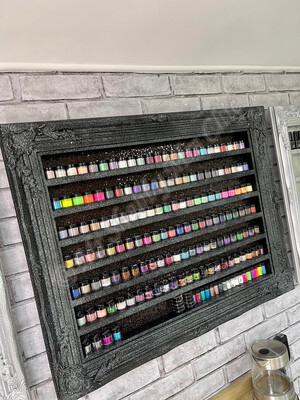 LYNDA    Acrylic Powder / Glitter Display – ORNATE Large