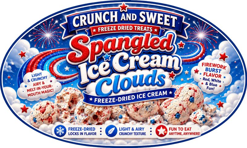 SPANGLED ICE CREAM CLOUDS