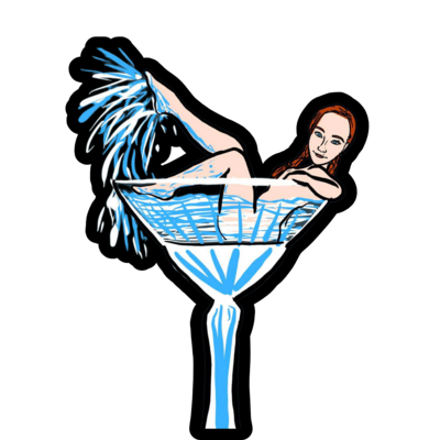 Gatsby Martini Sticker (#breezyedit)
