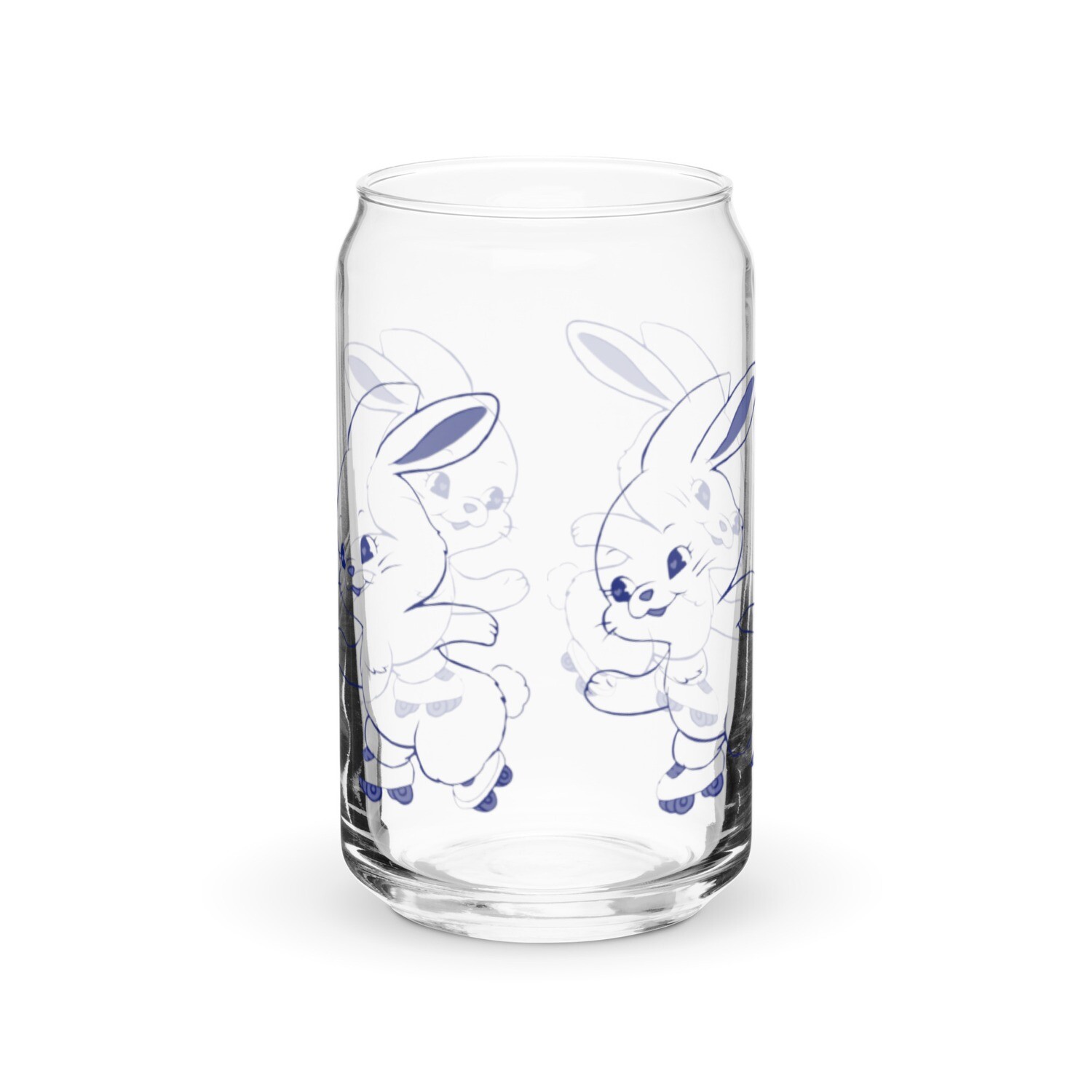 Newjeans logo bunny glass