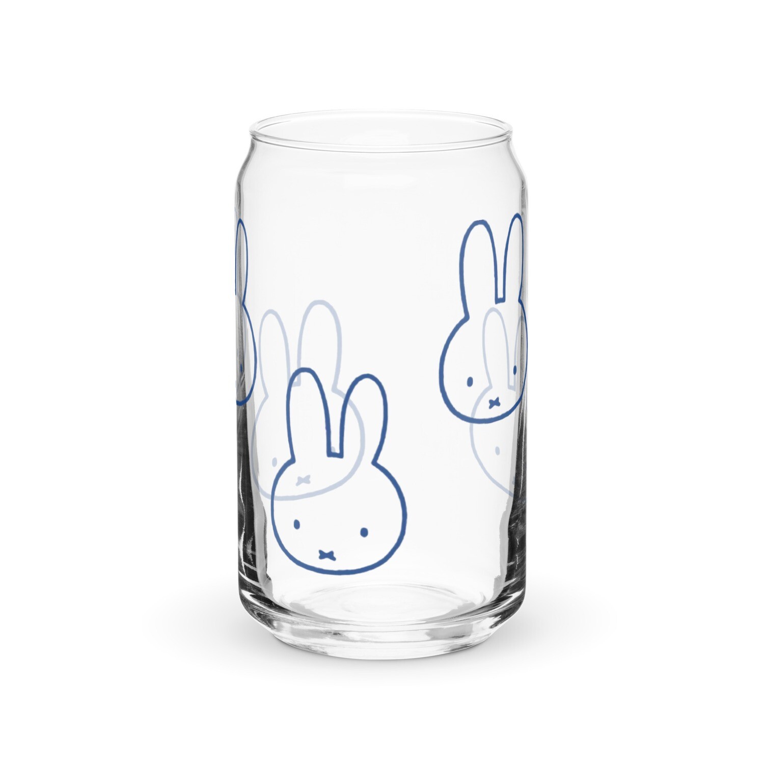 Bunnies face glass