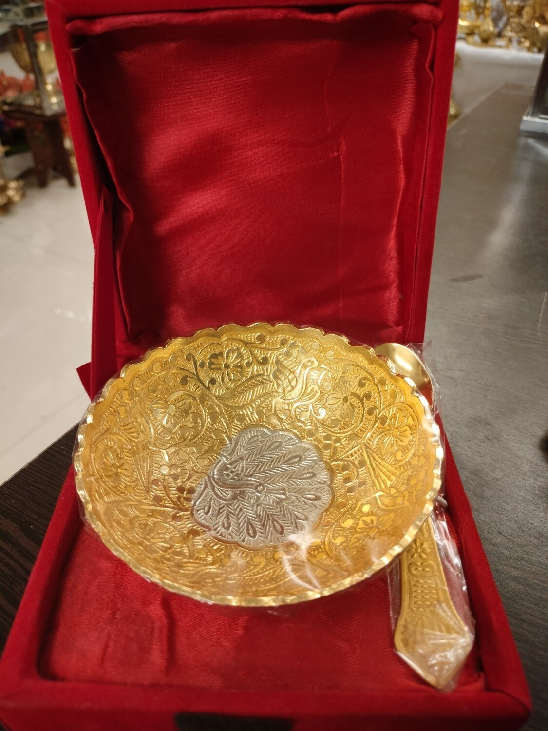 Gift German silver with Gold plated Cup