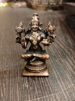 Copper dhanvantari idol