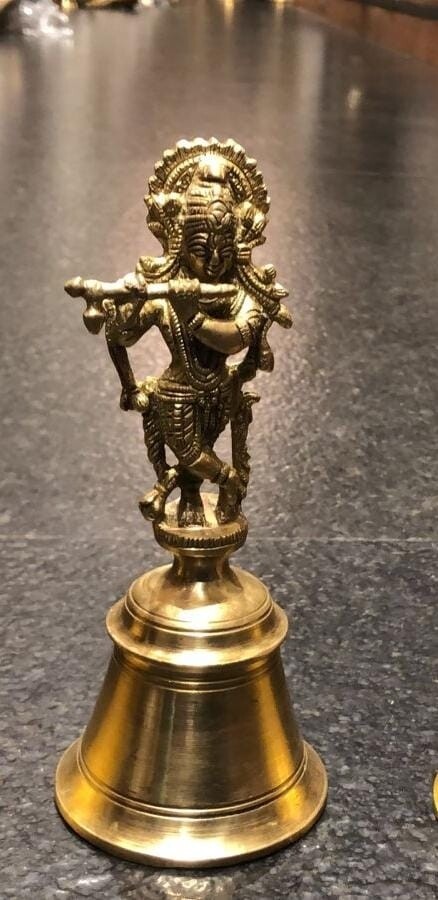 Brass Krishna bell