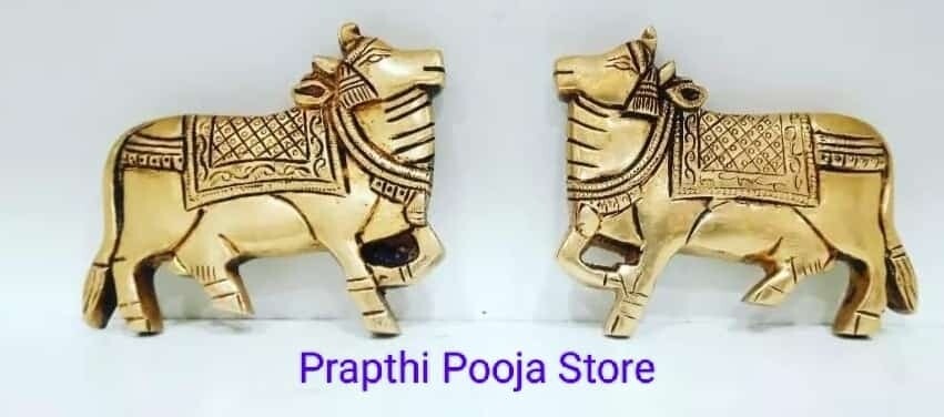 Brass Nandhi pair