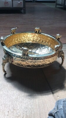 Brass Elephant urli size 10
