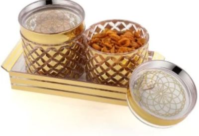 Crystal multipurpose jar - 2pcs