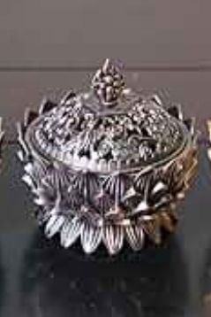 Pineapple box silver plated
