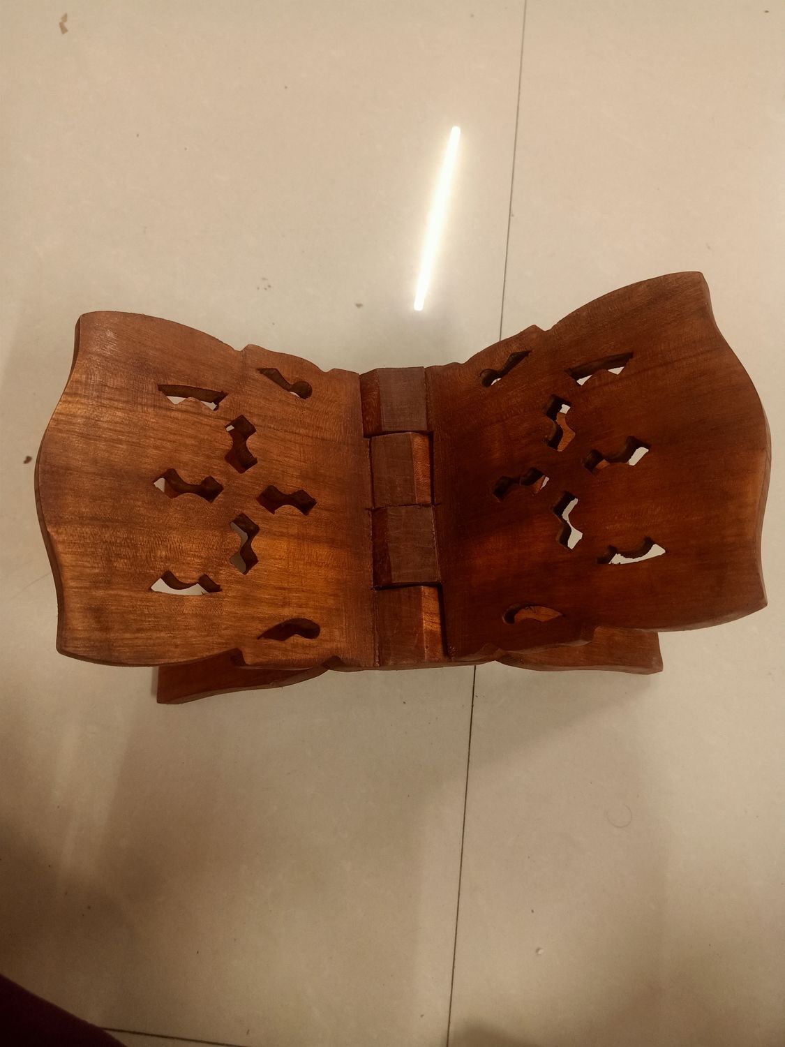 Wooden book stand