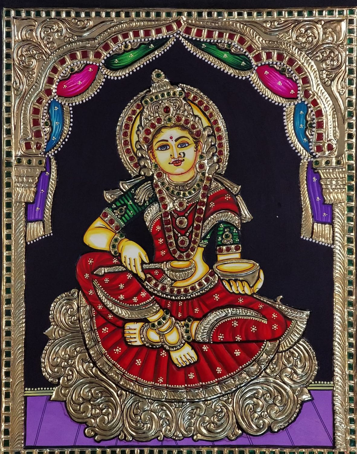 Annapoorani Tanjore Painting-1