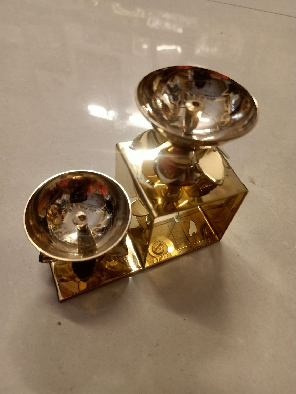 Brass 2steps diya