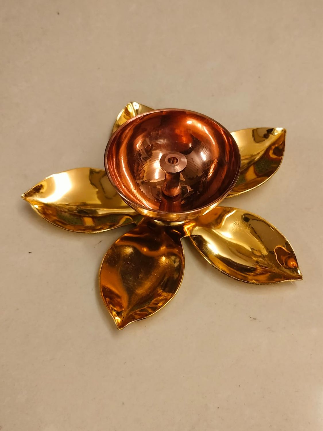 Brass Lotus diya
