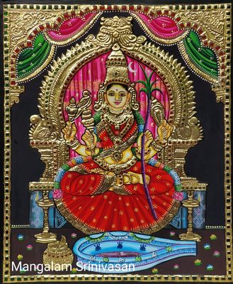 Kamakshi Amman Tanjore Painting