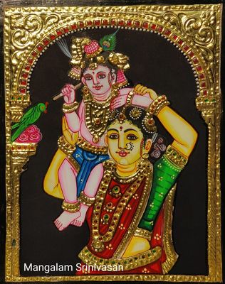 Yashodha Krishna Tanjore Painting