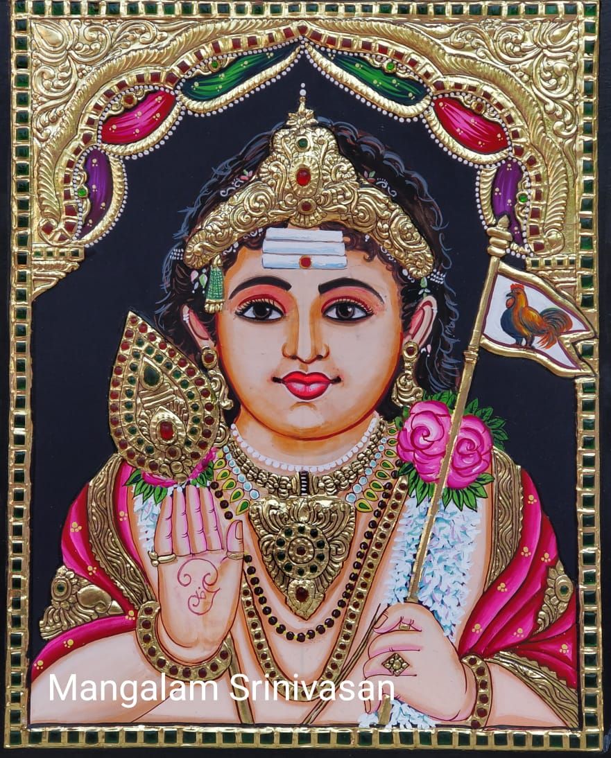Murugar Tanjore painting