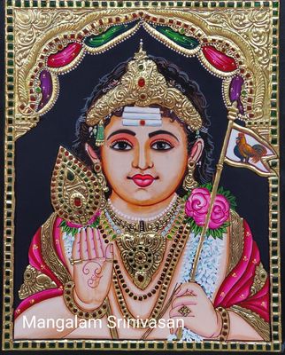 Murugar Tanjore painting