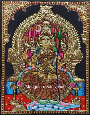 Kamkshi Amman Tanjore painting