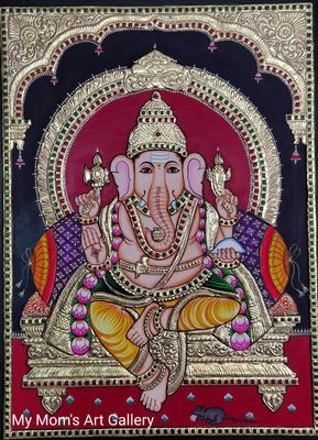 Ganesha Tanjore painting 4