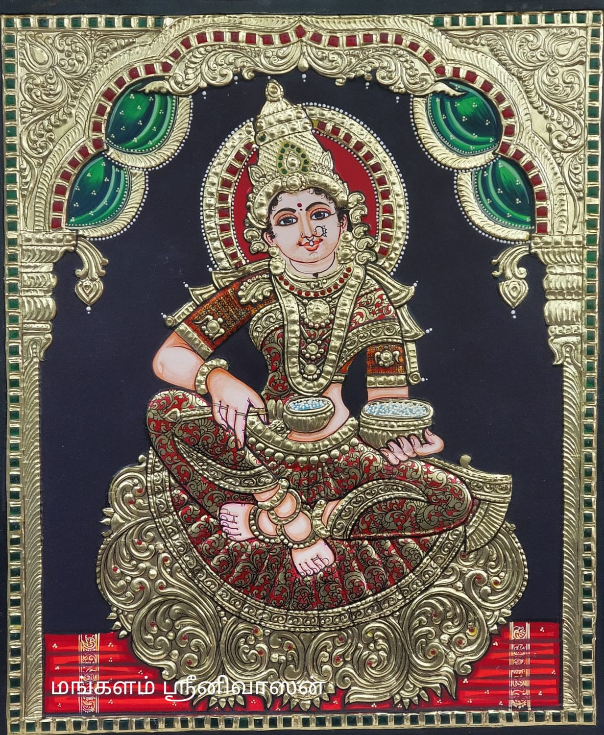 Annapoorani Tanjore painting