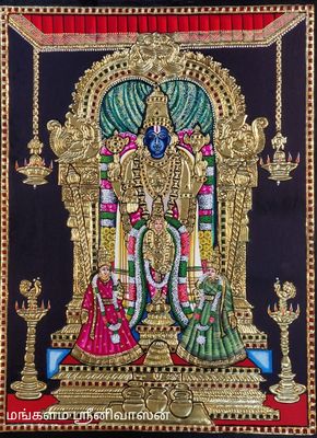 Gunaseelam Perumal Tanjore painting