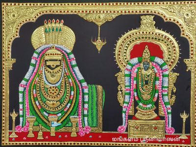 Annamalai Unnamalai Tanjore painting