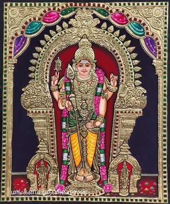 Thiruchendur Murugar Tanjore painting
