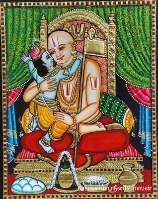 Ramanujar Tanjore painting