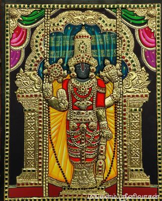 Selva Narayana Swamy Tanjore painting