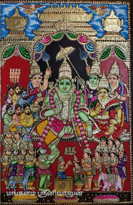 Ramar Pattabishekam Tanjore painting