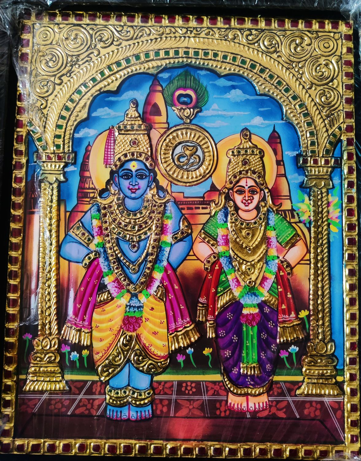 Panduranga Vittala Tanjore painting