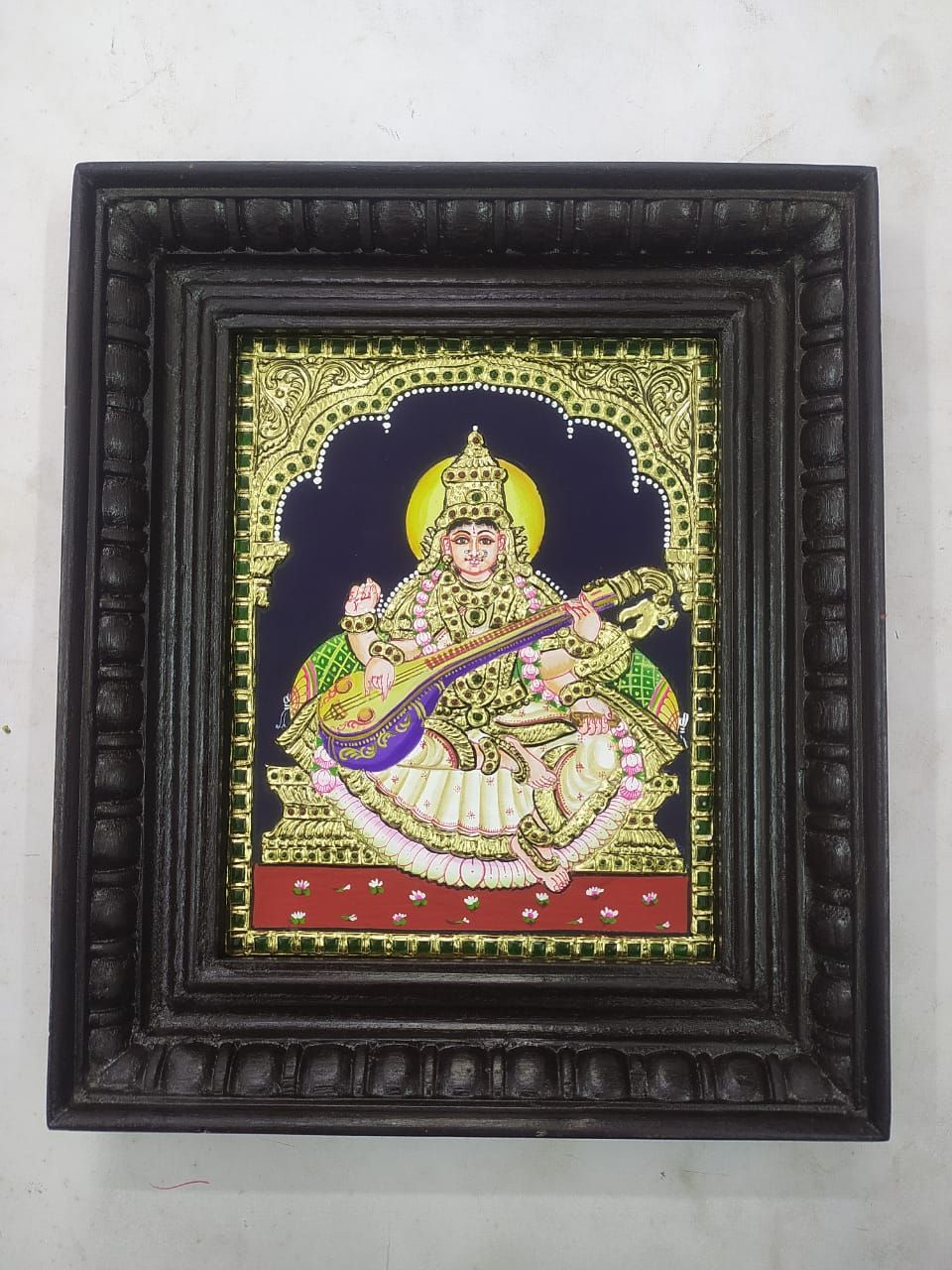 Saraswathi Tanjore Painting