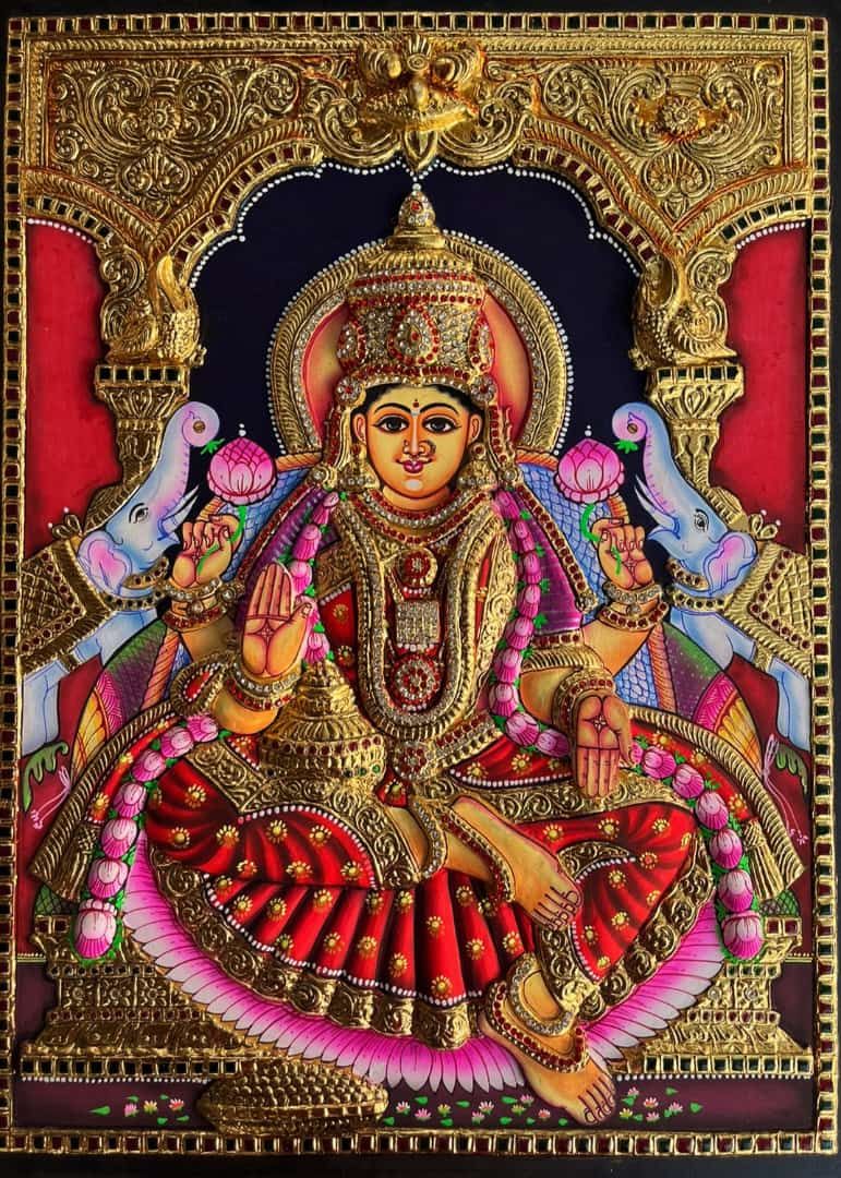 Lakshmi Tanjore painting
