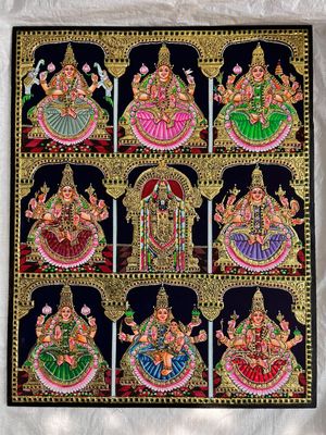 Ashtalakshmi Tanjore painting